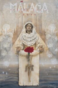 Cartel oficial de la Semana Santa de Málaga 2025