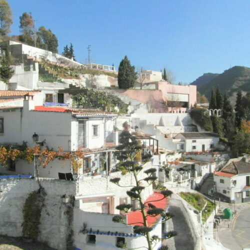 Barrio de Sacromonte en Granada
